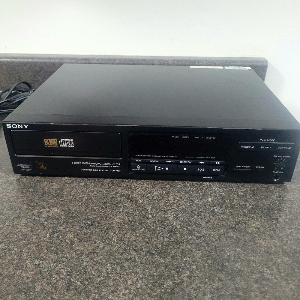 Vintage Sony CDP- M27 Cd Player- Read Description- Repair